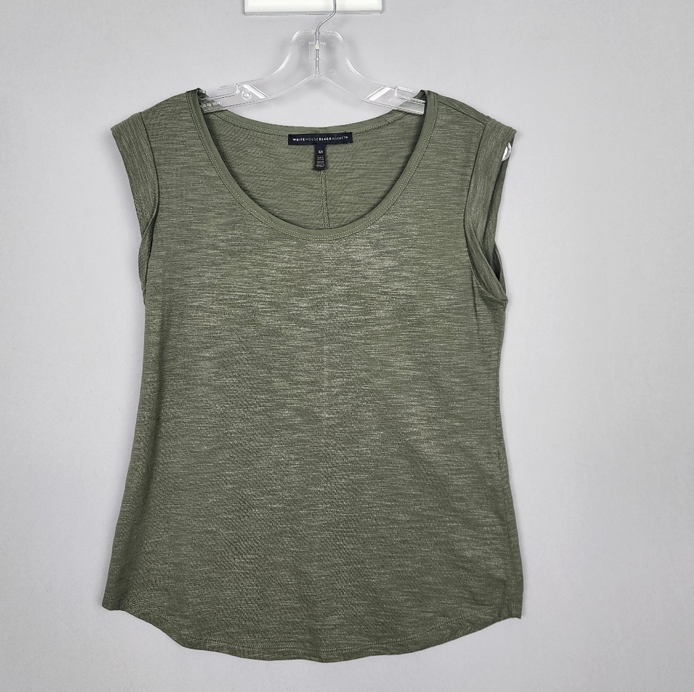 WHBM Green Tee Shirt Short Sleeve Size XS